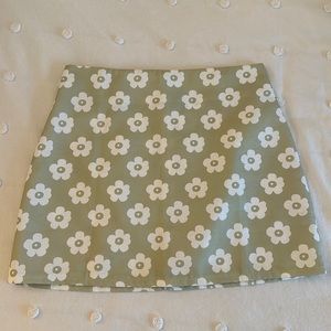 Princess Polly Green Mini Skirt